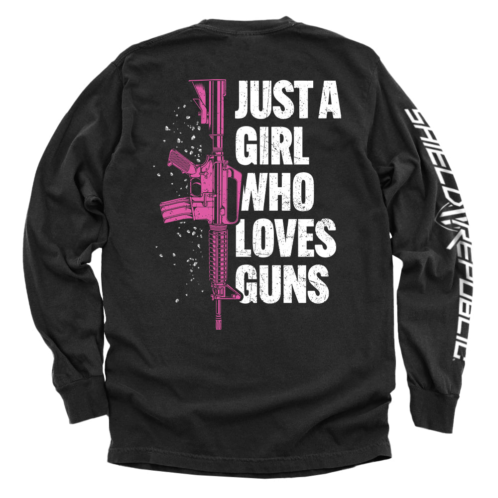 Just Girl Who Loves Guns T-Shirts