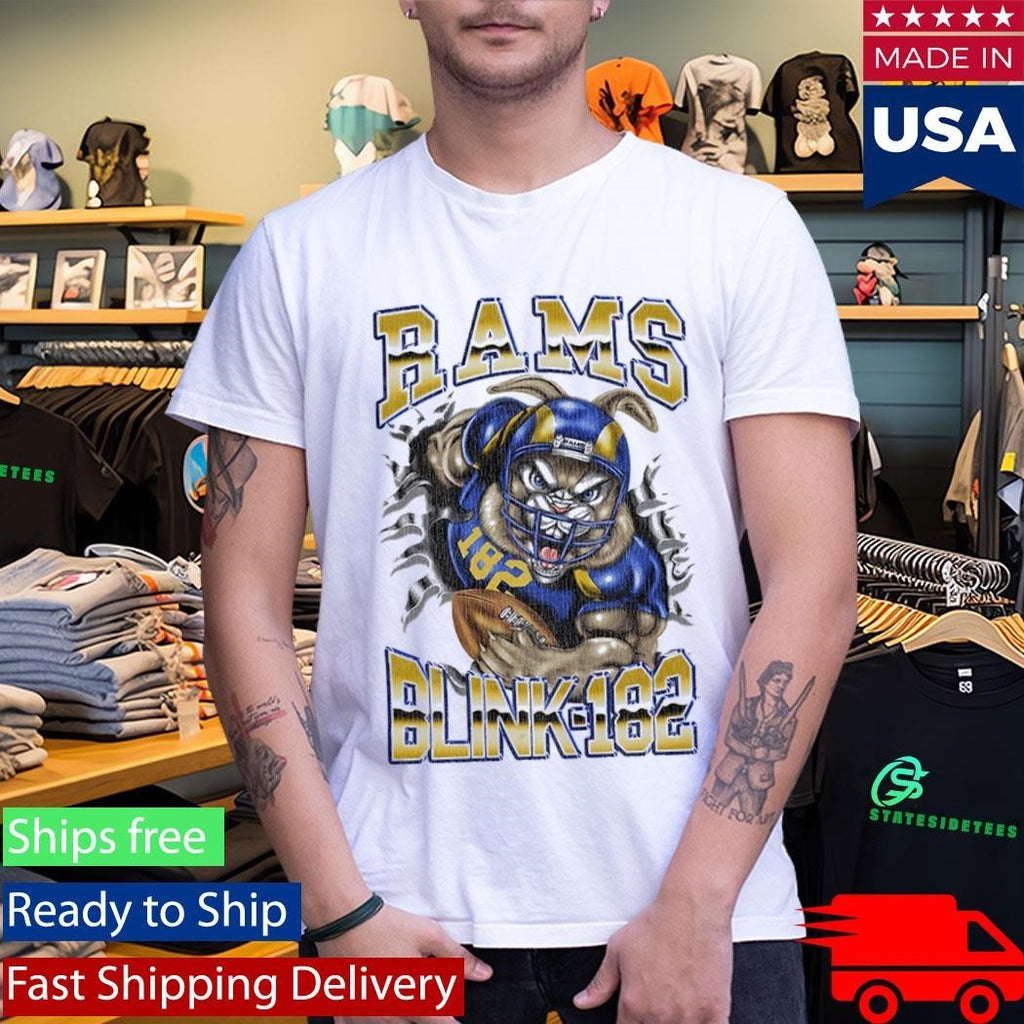 Blink-182 X La Rams Touchdown Shirt Unisex , , , Long Sleeve Tee