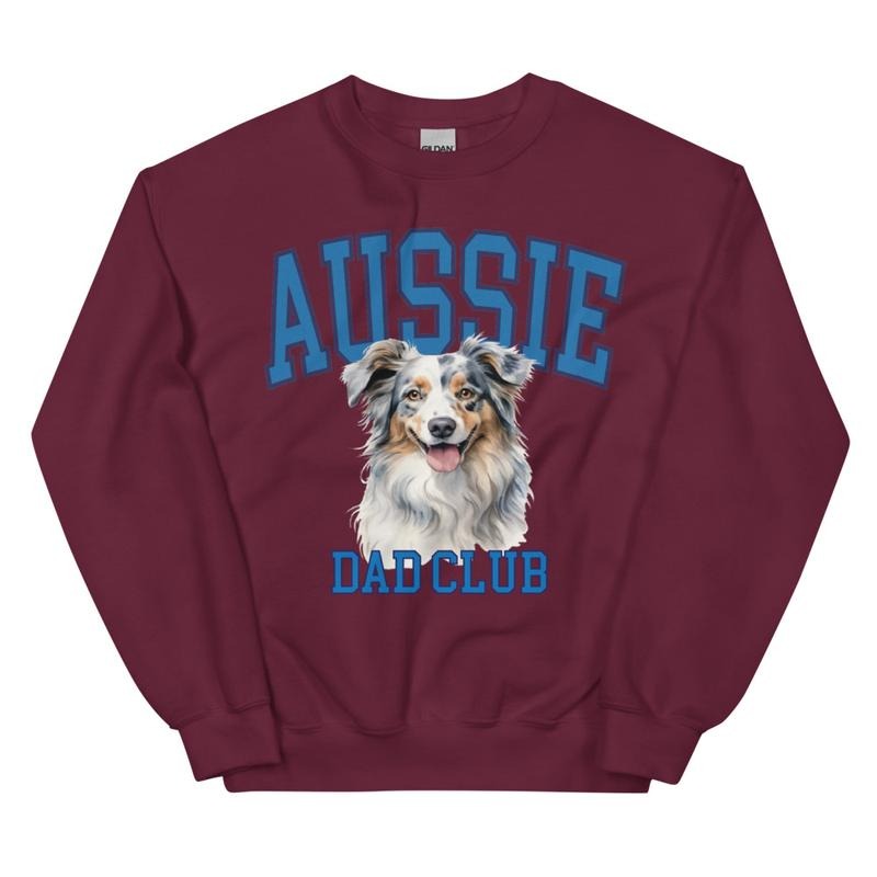 Blue Merle Aussie Dog Dad Club T-Shirts