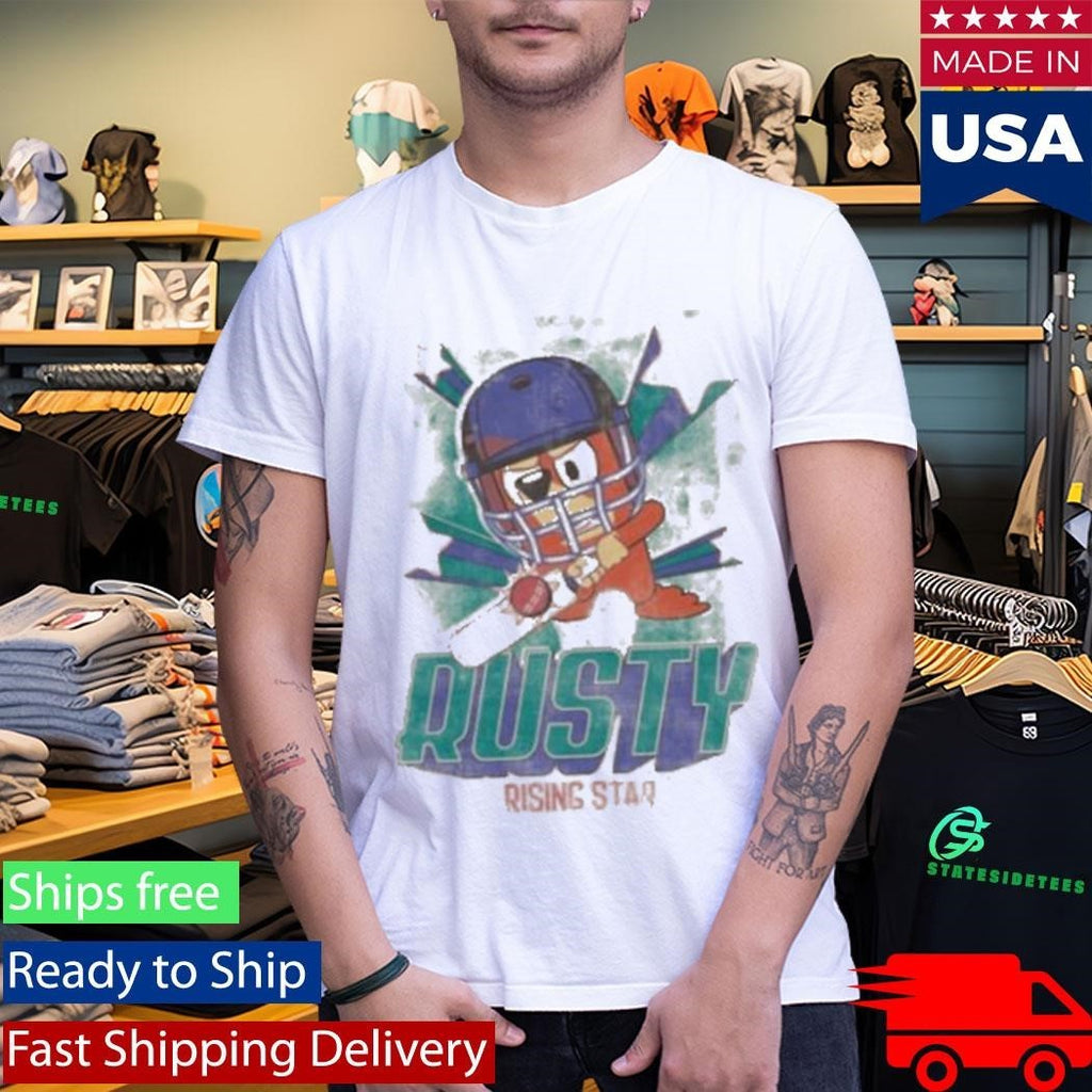 Bluey Adults Rusty Rising Star Unisex , , , Long Sleeve Tee
