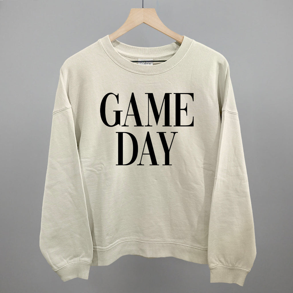 Game Day Black Serif T-Shirts