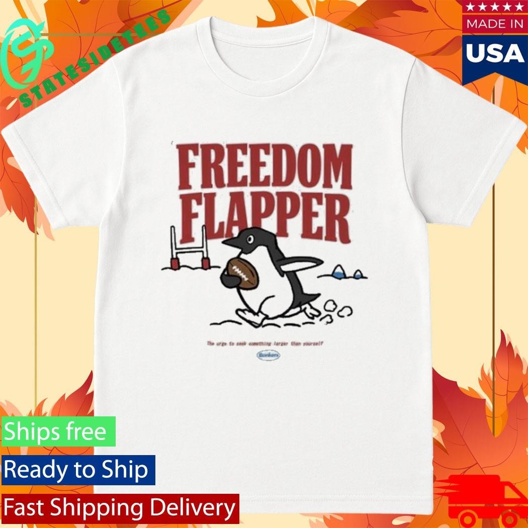 Bonkers Corner Freedom Flapper Penguin Shirt Unisex , , , Long Sleeve Tee