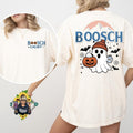 Booosch Light Spooky Cute Comfort Colors Ghost Pumpkin "BOOSCH" Text Front T-Shirts