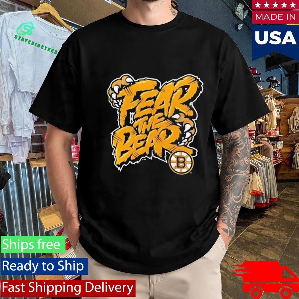 Boston Bruins Fear The Bear Shirt Unisex , , , Long Sleeve Tee