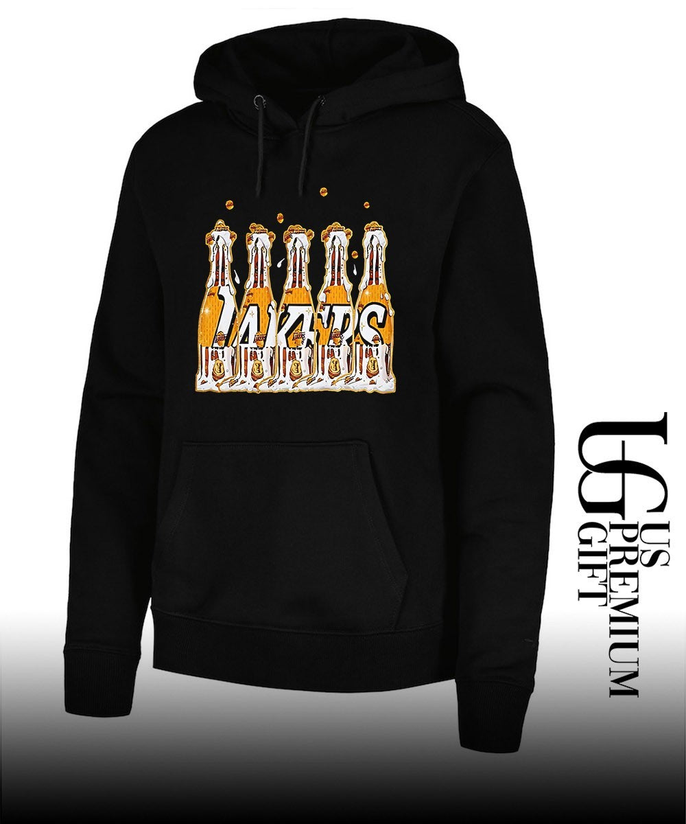 Bottle Popping Los Angeles Lakers champagne shirt