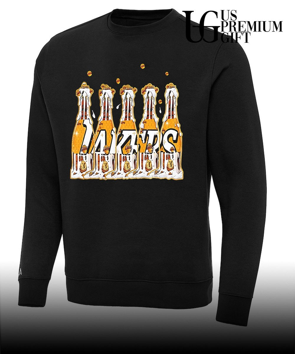 Bottle Popping Los Angeles Lakers champagne shirt