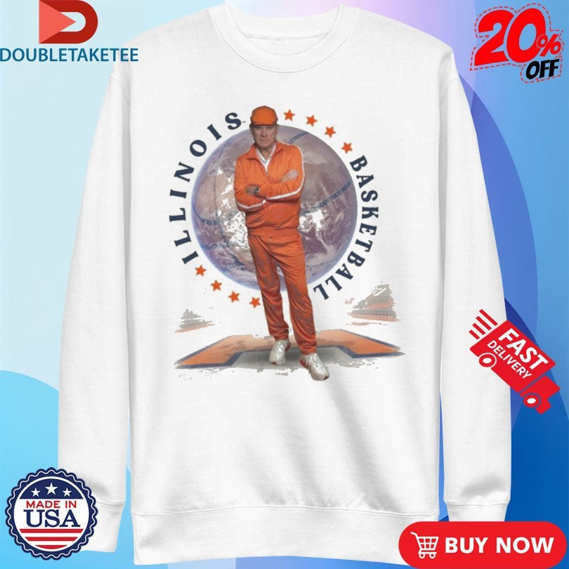 Brad Underwood Coach Tracksuit Brad Illinois Fighting Illini Basketball Unisex , , , Long Sleeve Tee