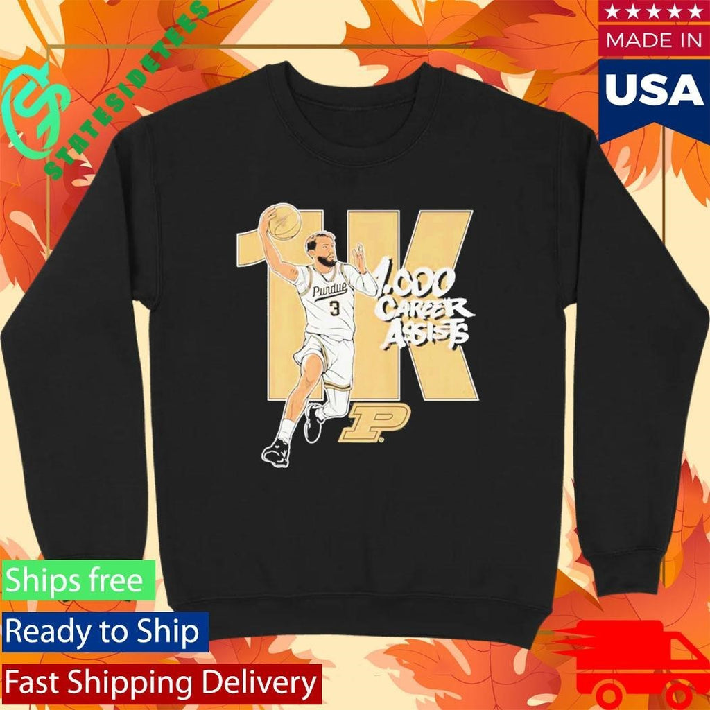 Braden Smith Purdue Boilermakers Basketball 1000 Assists Shirt Unisex , , , Long Sleeve Tee