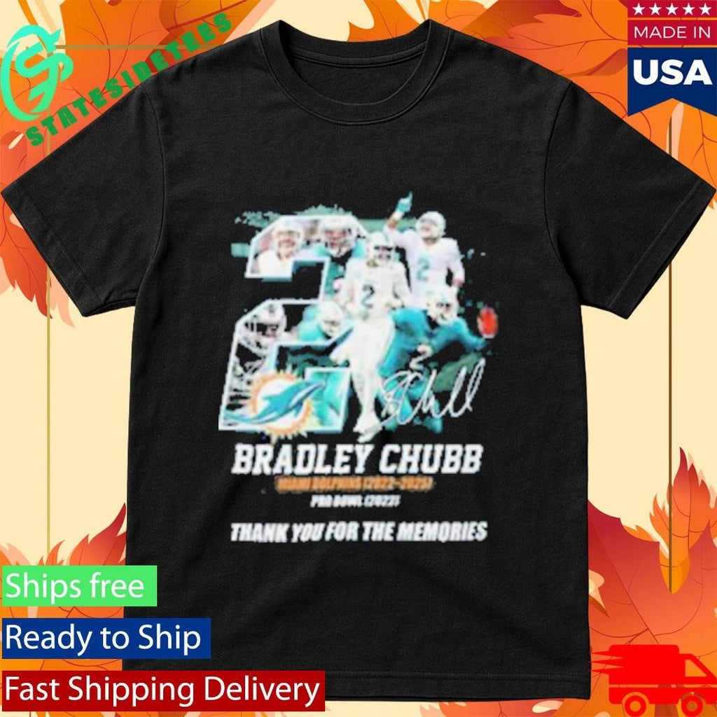 Bradley Chubb Miami Dolphins 2022 2025 Thank You For The Memories Shirt Unisex , , , Long Sleeve Tee