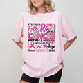Breast Cancer Awareness Comfort Colors Shirt Motivational Unhinged Breast Cancer Warrior October We Pink T-Shirts