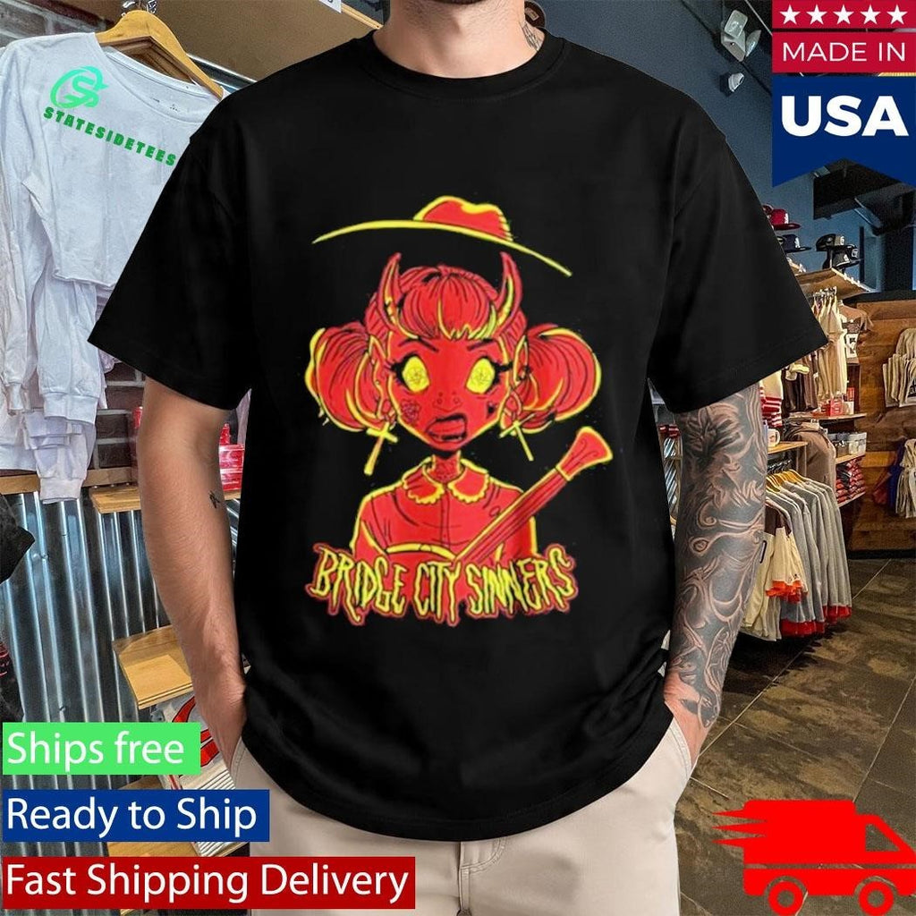 Bridge City Sinners Wild Child Red Shirt Unisex , , , Long Sleeve Tee