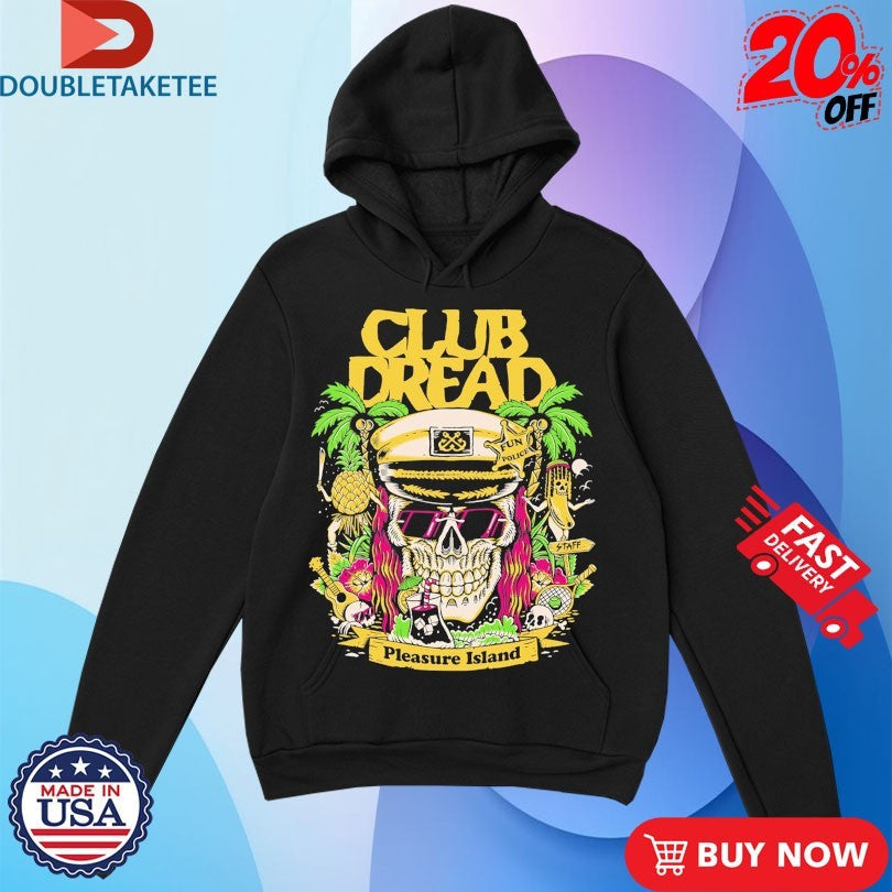 Broken Lizard Pleasure Island Creeporama Club Dread Fun Police SKull Unisex , , , Long Sleeve Tee