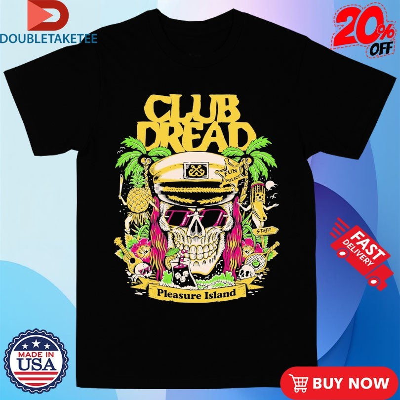 Broken Lizard Pleasure Island Creeporama Club Dread Fun Police SKull Unisex , , , Long Sleeve Tee