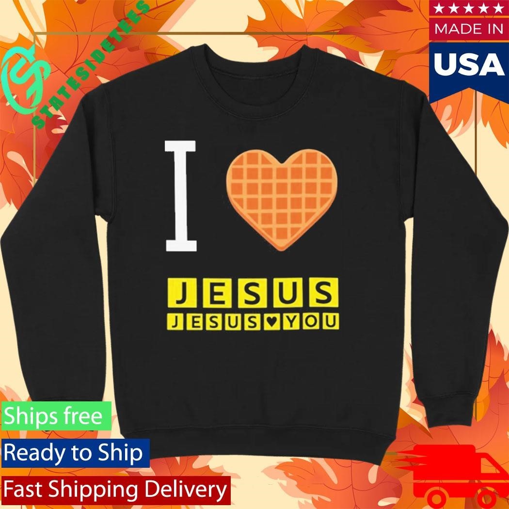Bryce Crawford I Love Jesus Jesus Loves You Waffle House Shirt Unisex , , , Long Sleeve Tee