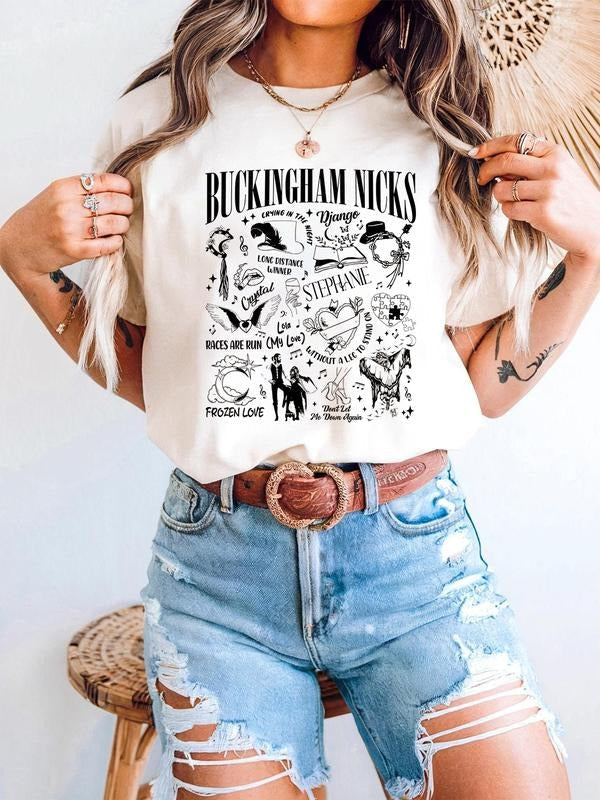 Buckingham Nicks Shirt New Album Stevie Nicks Shirt Stevie Nicks Concert Shirt T-Shirts