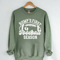 Bump'S First Football Season Shirt Football Pregnancy Announcement Maternity T-Shirts