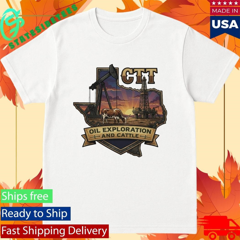 CTT Oil Exploration And Cattle Shirt Unisex , , , Long Sleeve Tee