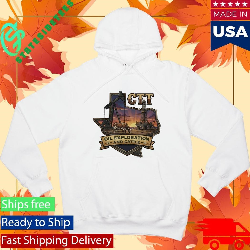 CTT Oil Exploration And Cattle Shirt Unisex , , , Long Sleeve Tee