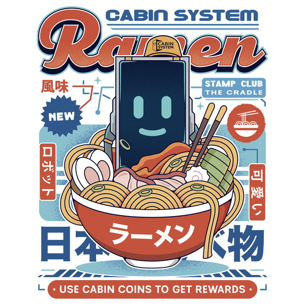 Cabin Coins Ramen Vintage