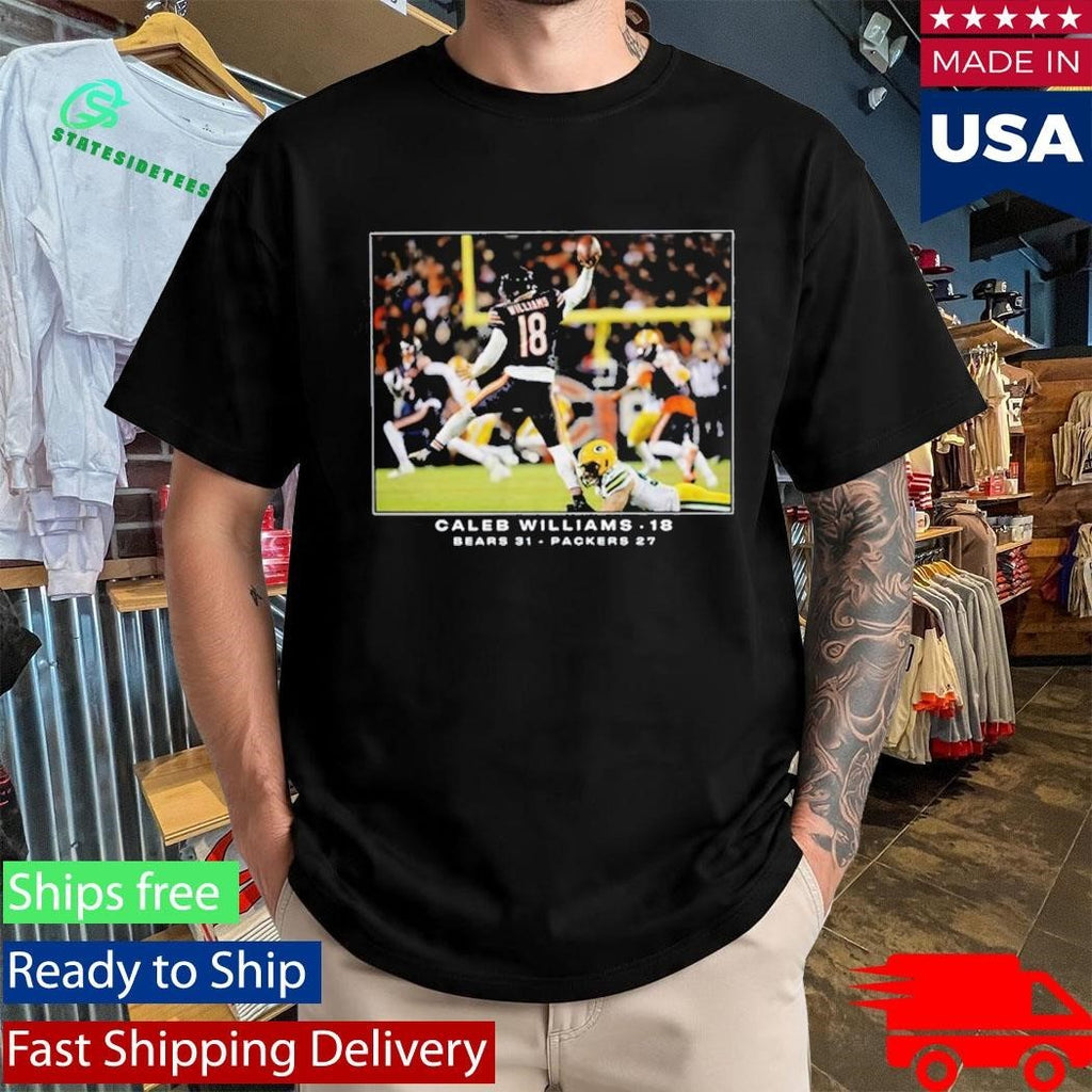 Caleb Williams 18 Bears 31 Packers 27 Shirt Unisex , , , Long Sleeve Tee