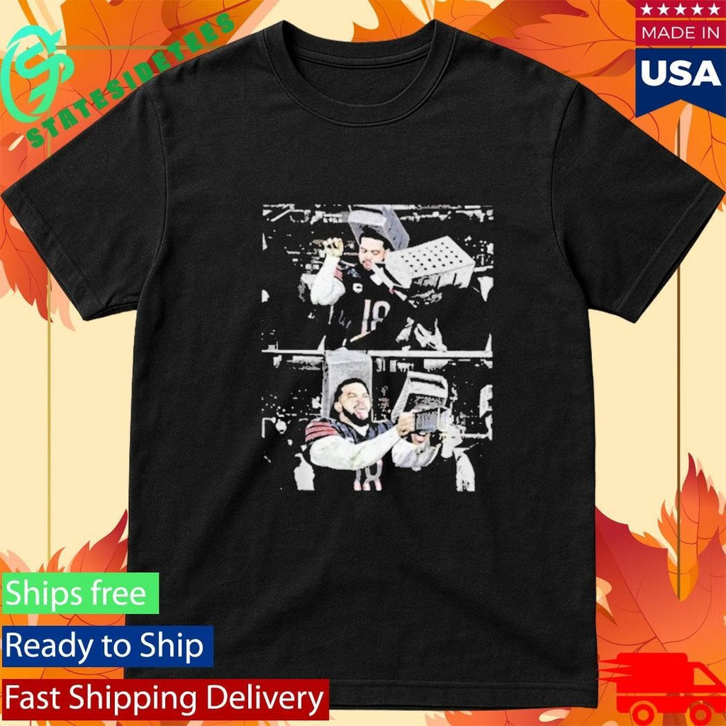 Caleb Williams Shredding Cheese Funny Shirt Unisex , , , Long Sleeve Tee