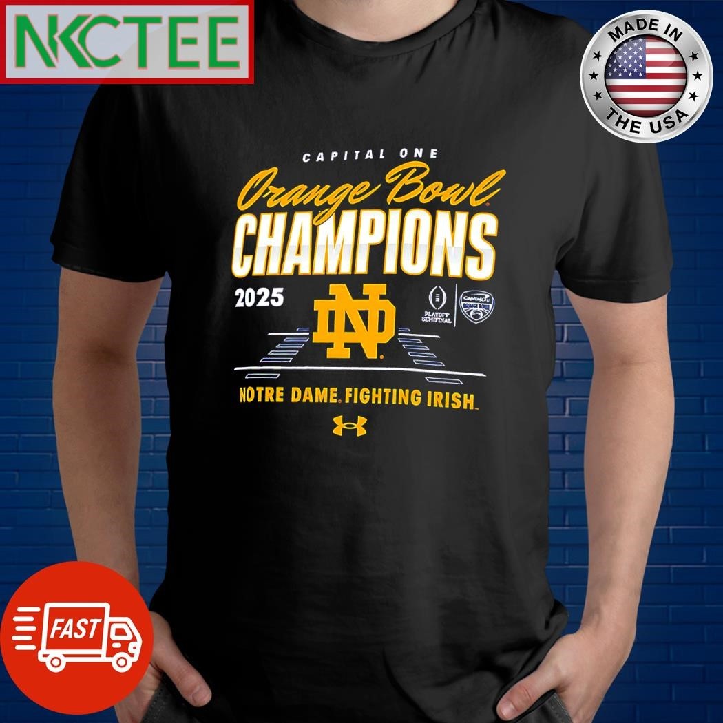 Capital One Orange Bowl Champions 2025 ND Notre Dame Fighting Irish shirt Unisex , , , Long Sleeve Tee