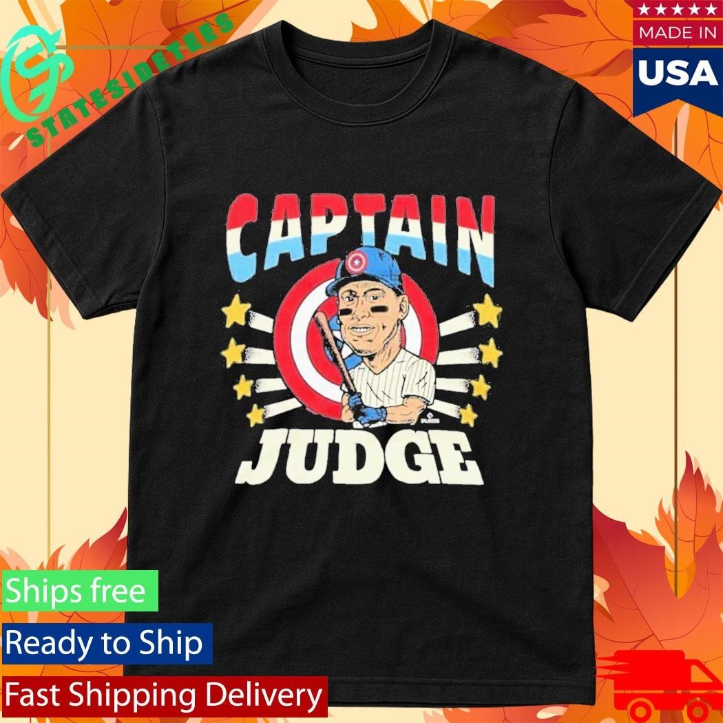 Captain America Aaron Judge Cartoon Shirt Unisex , , , Long Sleeve Tee