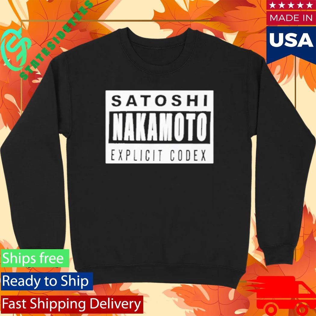 Chad Johnson Satoshi Nakamoto Explicit Codex Shirt Unisex , , , Long Sleeve Tee