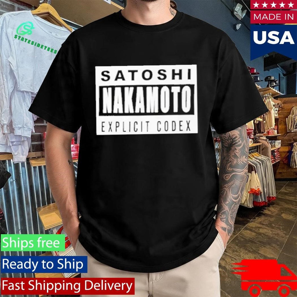 Chad Johnson Satoshi Nakamoto Explicit Codex Shirt Unisex , , , Long Sleeve Tee