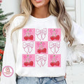Checked Cherry Coquette Love You Cherry Much Pink Valentine Coquette Valentine T-Shirts