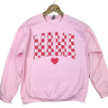 Checkered Mama Gildan LIGHT PINK T-Shirts