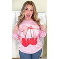 Cherry Bow Long Sleeve T-Shirts