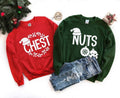 Chest Nuts Matching Couple Womenswear Xmas Parties Cozy Moments T-Shirts