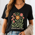 ChicCotton Subtle FDT Vintage Shirt Foxglove Daisy Tulip Sarcastic Boho Floral Liberal Feminist T-Shirts