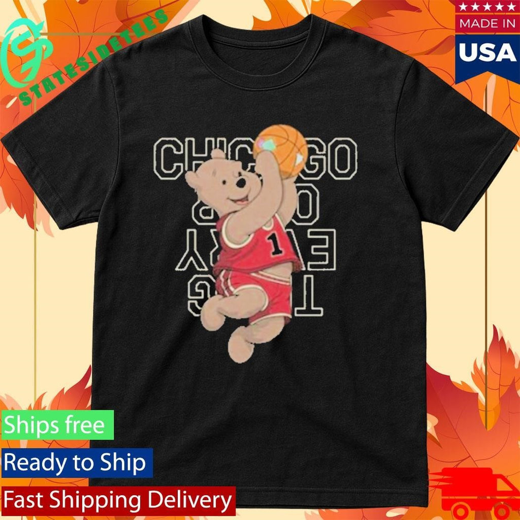 Chicago Over Everything The Hooping Pooh Shirt Unisex , , , Long Sleeve Tee