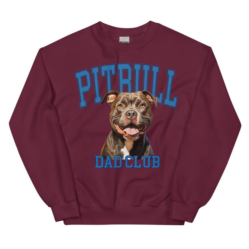Chocolate Pitbull Dad Club T-Shirts