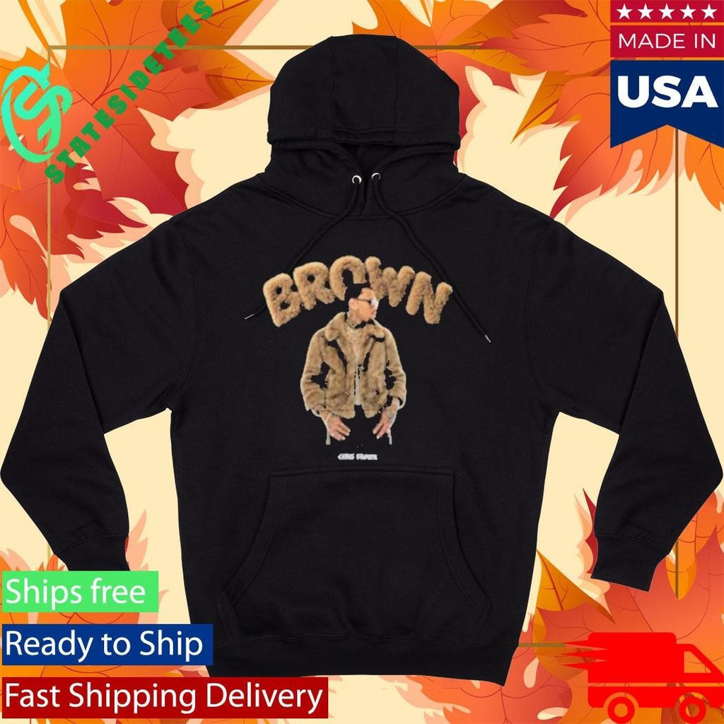 Chris Brown Fuzzy Brown Shirt Unisex , , , Long Sleeve Tee