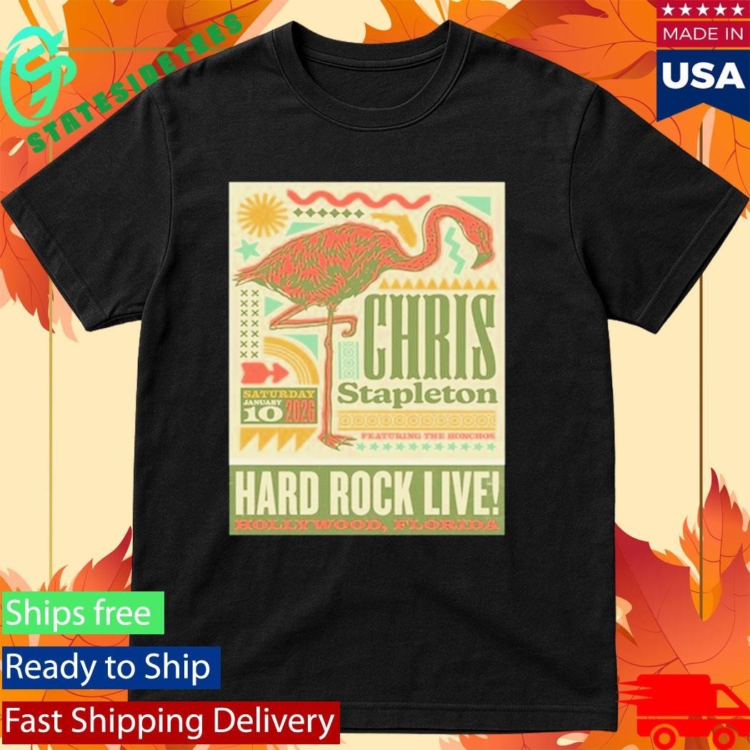 Chris Stapleton Jan 10, 2026 Hollywood Shirt Unisex , , , Long Sleeve Tee