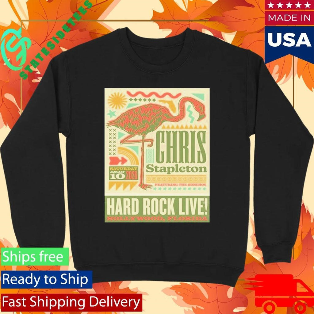 Chris Stapleton Jan 10, 2026 Hollywood Shirt Unisex , , , Long Sleeve Tee