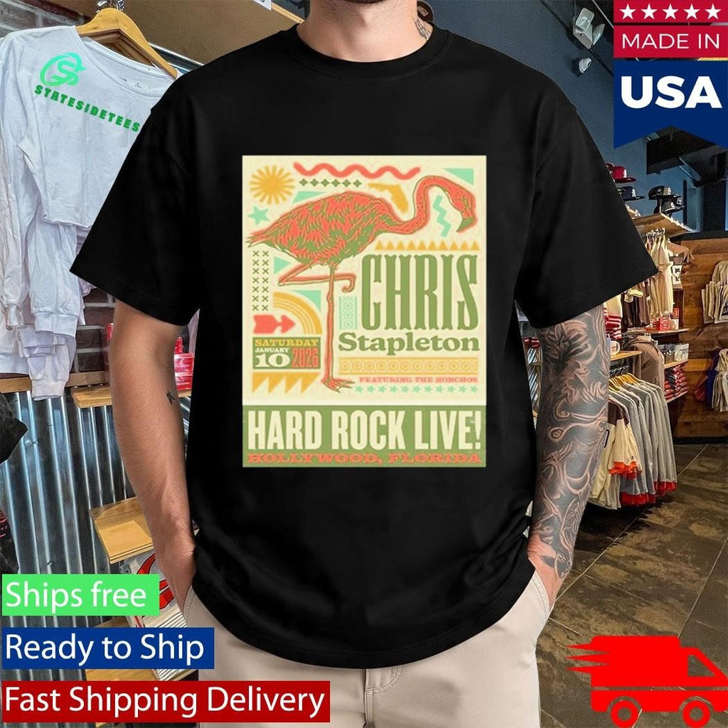 Chris Stapleton Jan 10, 2026 Hollywood Shirt Unisex , , , Long Sleeve Tee