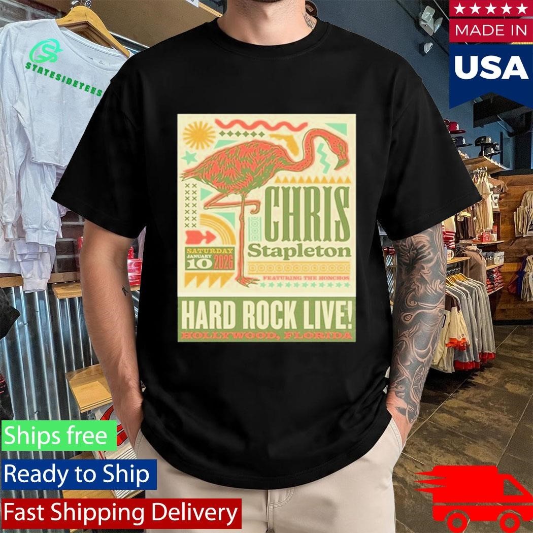 Chris Stapleton Jan 10, 2026 Hollywood Shirt Unisex , , , Long Sleeve Tee