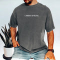 Christ Is King Jesus Classic Shirt Jesus Faith Bible Verse Classic Cotton Menswear Top Casual Streetwear T-Shirts