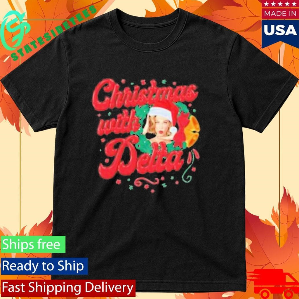 Christmas With Delta Delta Goodrem Shirt Unisex , , , Long Sleeve Tee