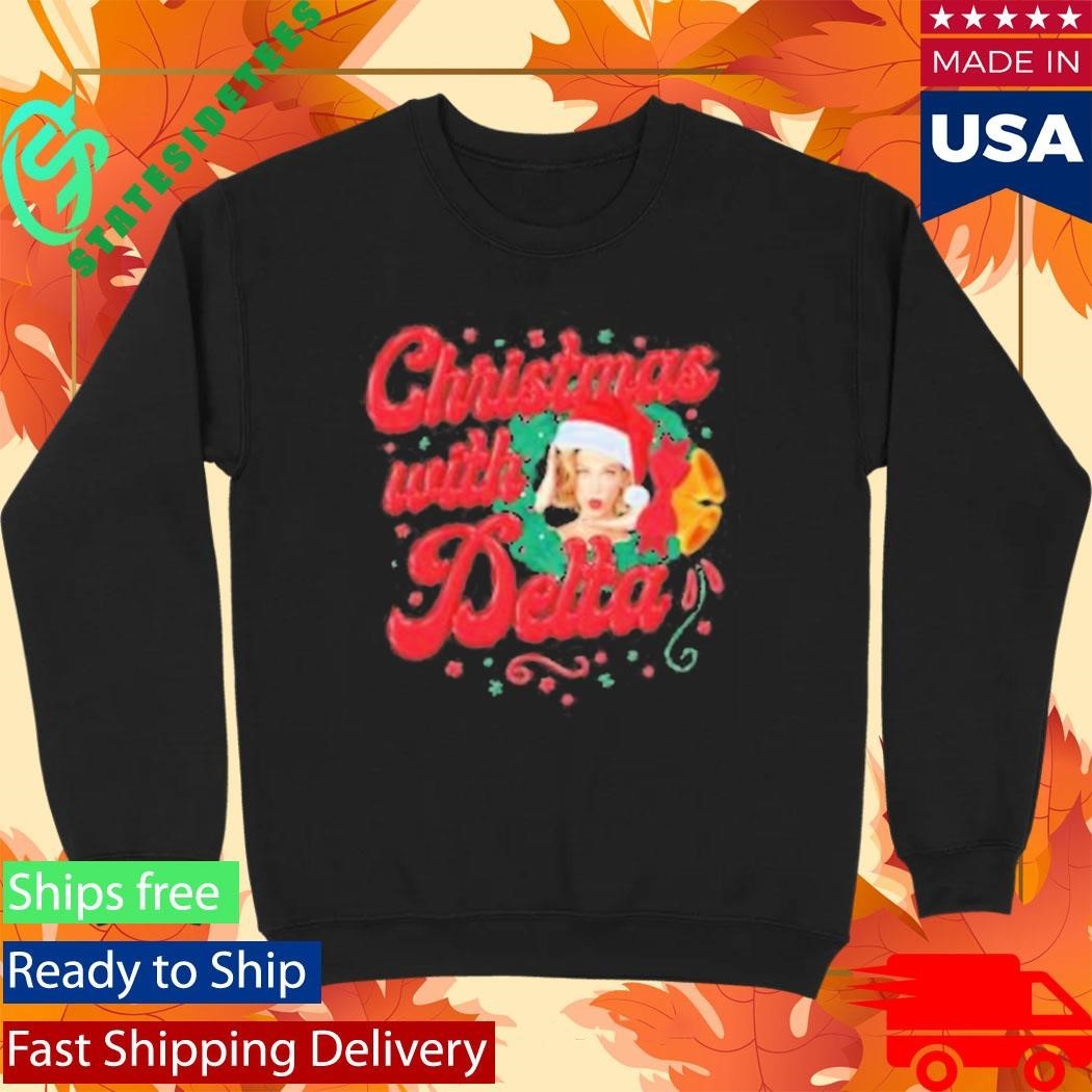 Christmas With Delta Delta Goodrem Shirt Unisex , , , Long Sleeve Tee