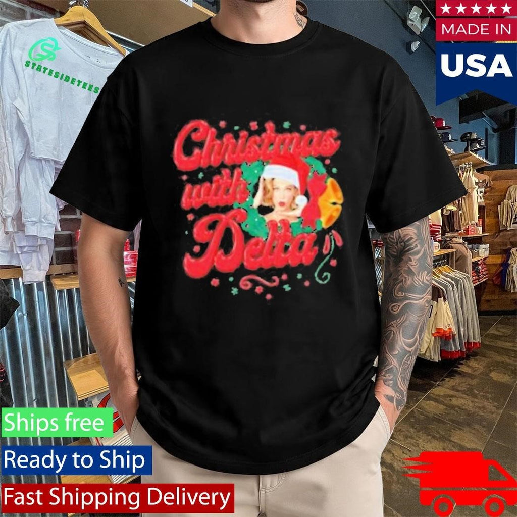 Christmas With Delta Delta Goodrem Shirt Unisex , , , Long Sleeve Tee