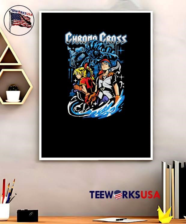 Chrono Cross Serge and Kid Anime Fantasy RPG Video Game T-Shirt