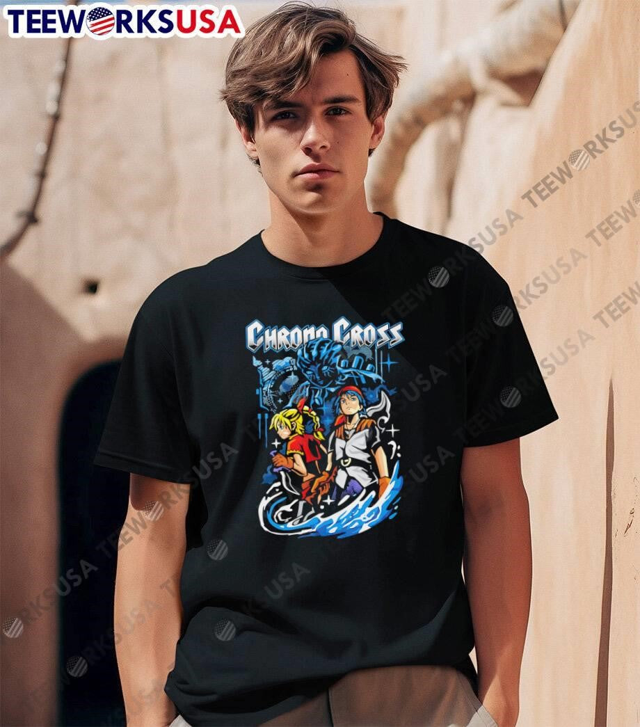 Chrono Cross Serge and Kid Anime Fantasy RPG Video Game T-Shirt