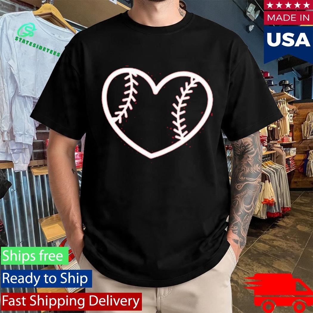 Cincy Baseball Heart Shirt Unisex , , , Long Sleeve Tee