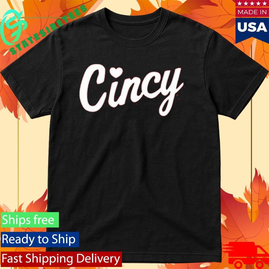 Cincy Script With Heart Shirt Unisex , , , Long Sleeve Tee