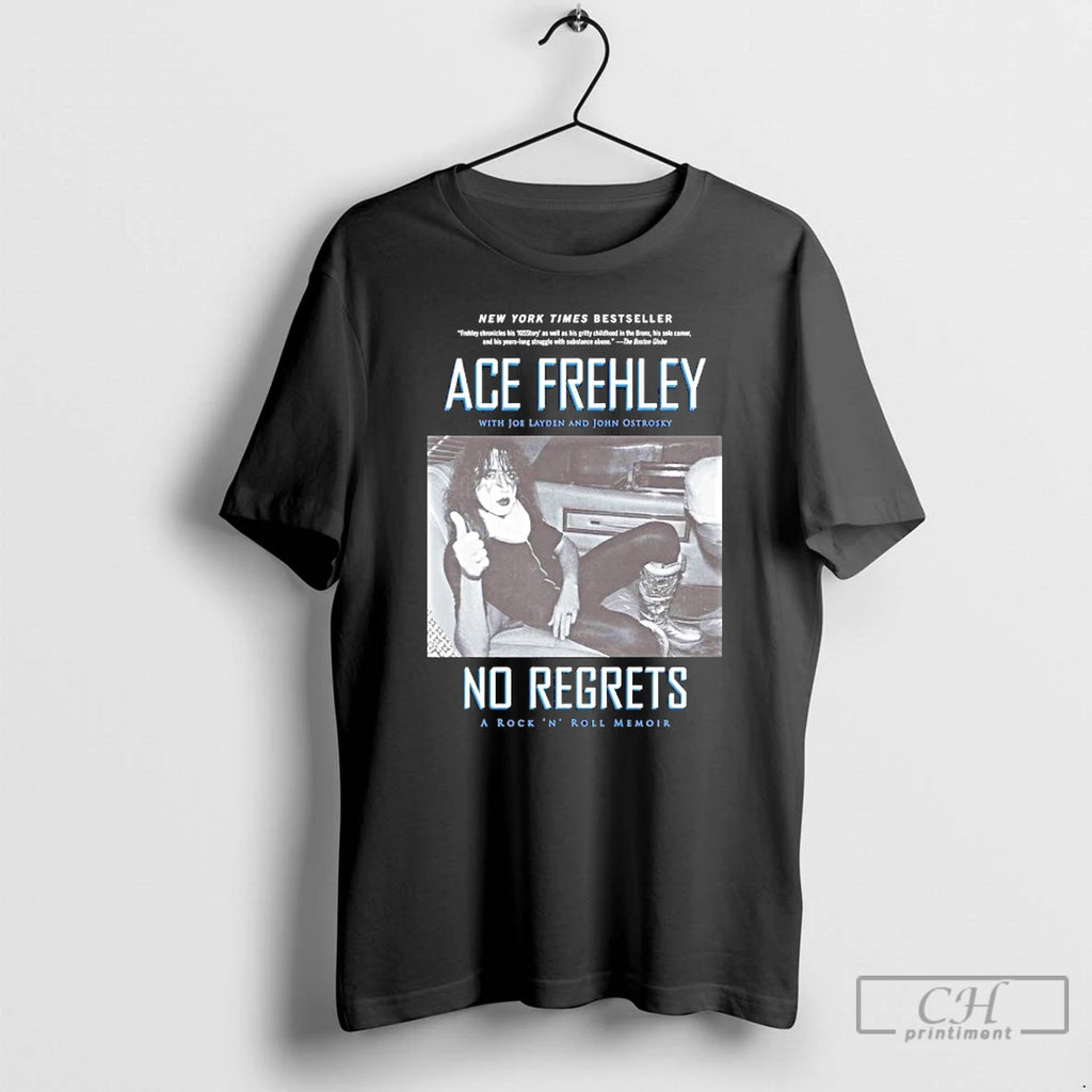Classic Ace Frehley No Regrets A Rock N Roll 1951 2025 T Shirts
